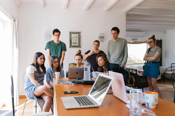 Adults Brainstorming Business 1595385